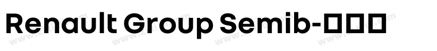Renault Group Semib字体转换